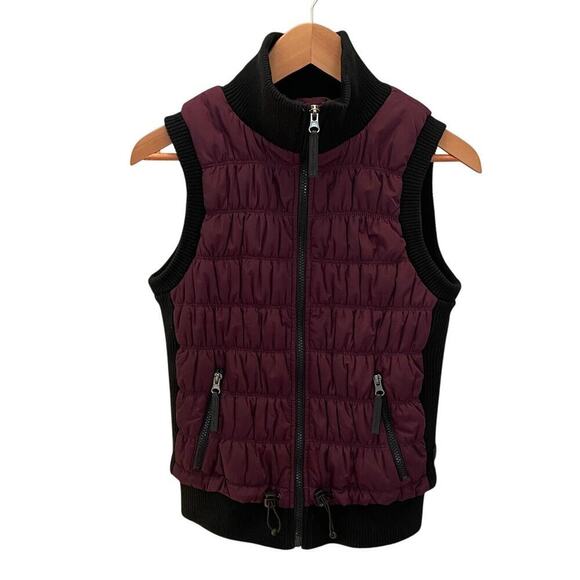 Calvin Klein Performance XS Quilted Vest | Burgundy, Zip Front, $158 EUC - Picture 2 of 10
